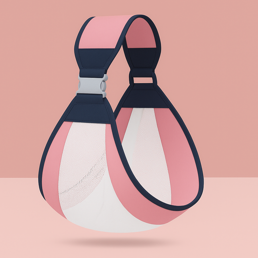 Porte-bébé hanche avec un filet respirant - Rose
